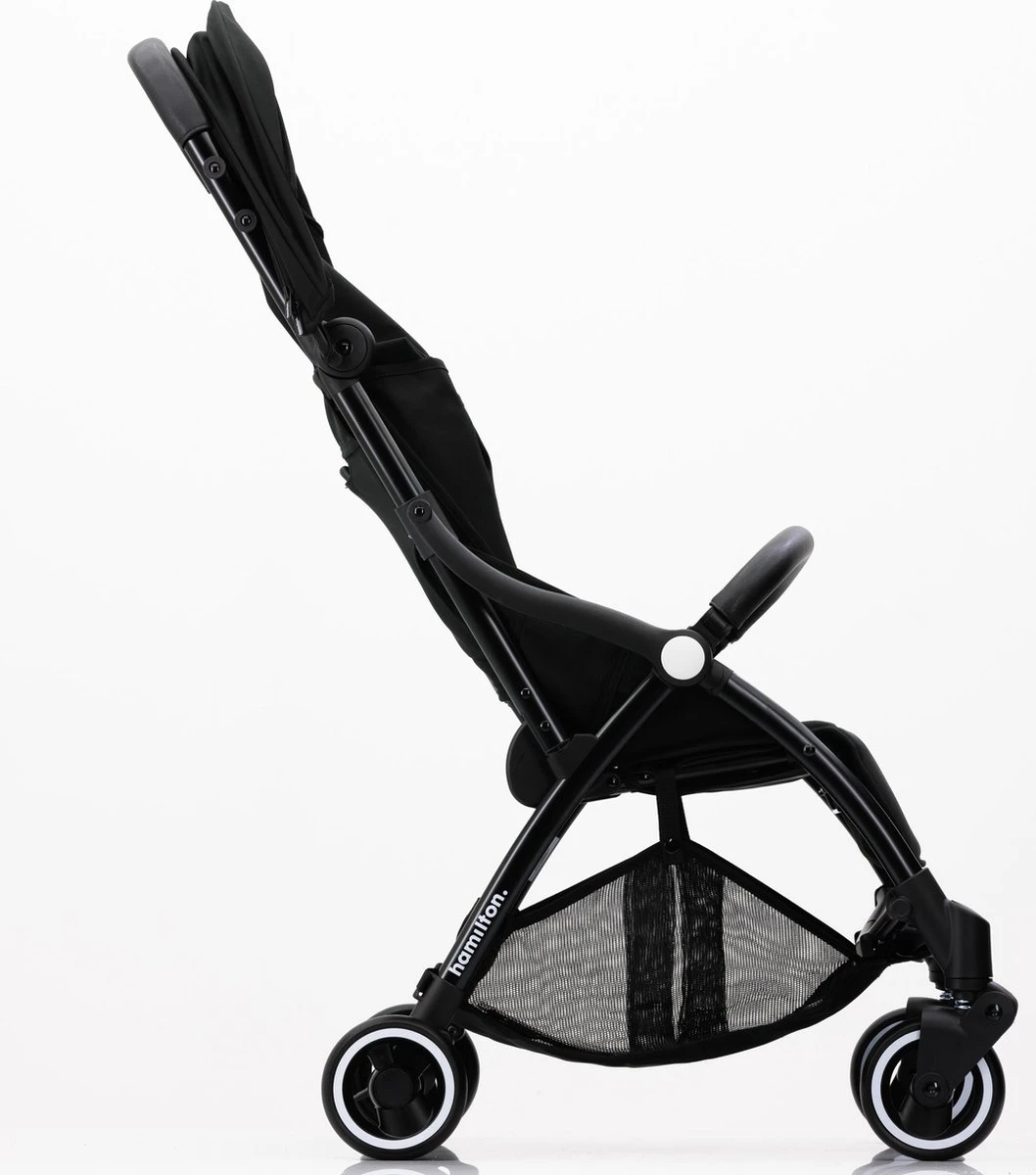 Hamilton By Yoop X1 Plus Kinderwagen - Buggy Met Monteerbare Wieg - Premium Stroller Met One Hand Folding Technologie - Nieuw, Hoger, Uitgebreider 2023 Model - Zwart - Licht, Verstelbaar, Wendbaar En Geschikt Van 0 Maanden Tot 4 Jaar - Afbeelding 15