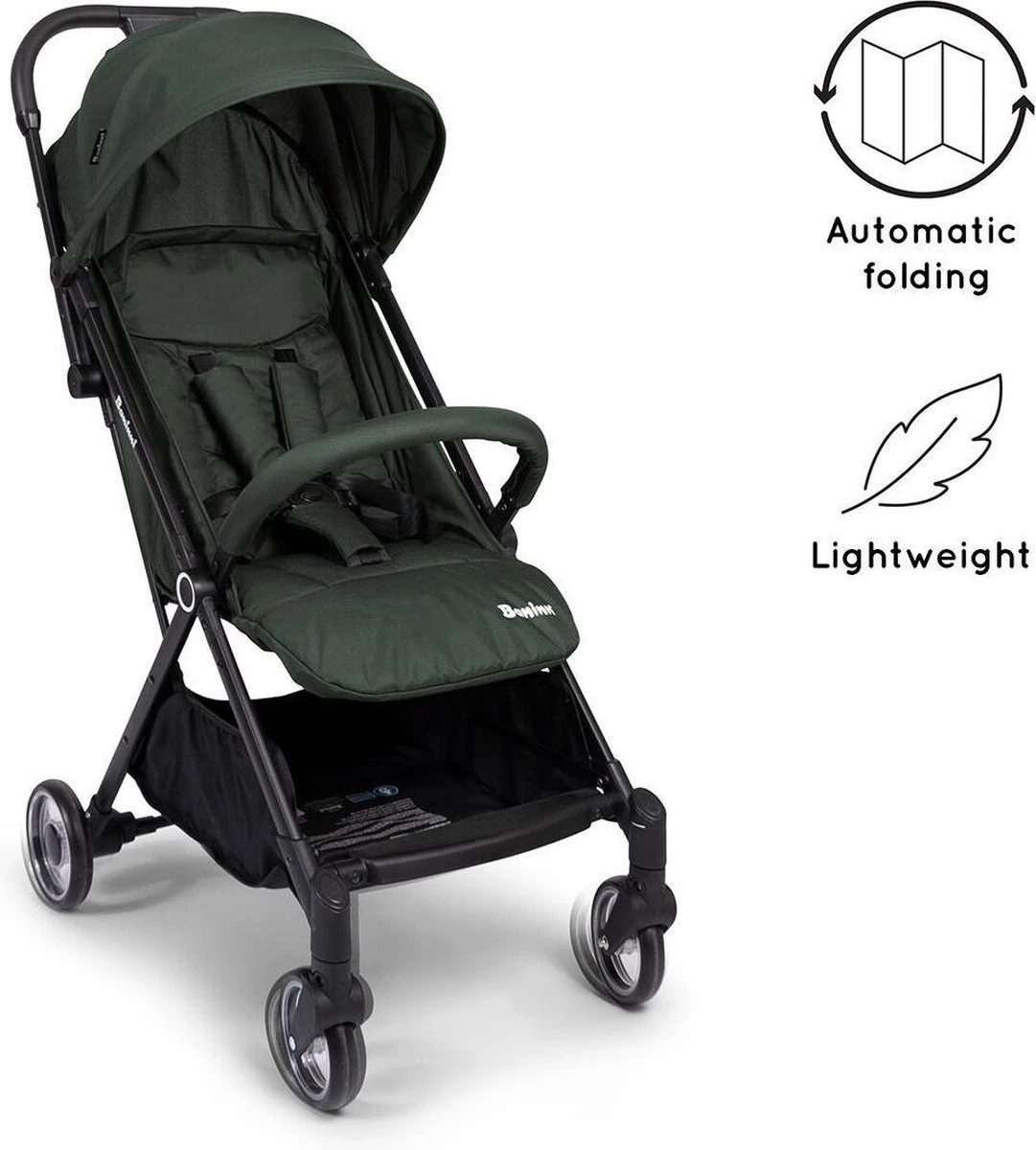 Baninni Automatisch Inklapbare Wandelwagen Vigo Groen