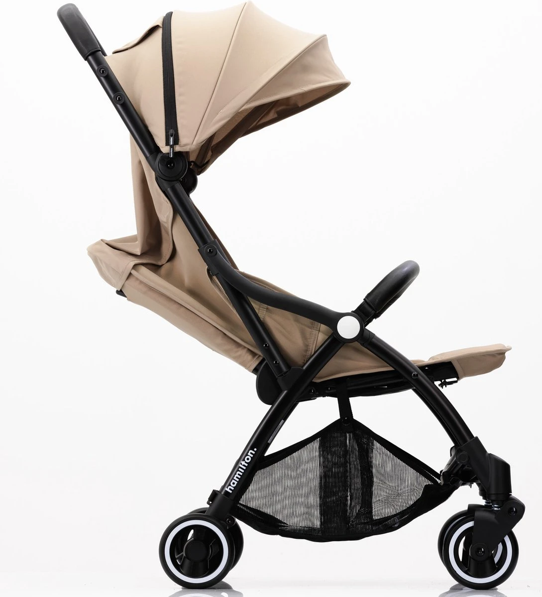 Hamilton By Yoop X1 Plus Kinderwagen - Buggy Met Monteerbare Wieg - Premium Stroller Met One Hand Folding Technologie - Nieuw, Hoger, Uitgebreider 2023 Model - Kaki - Licht, Verstelbaar, Wendbaar En Geschikt Van 0 Maanden Tot 4 Jaar - Afbeelding 16