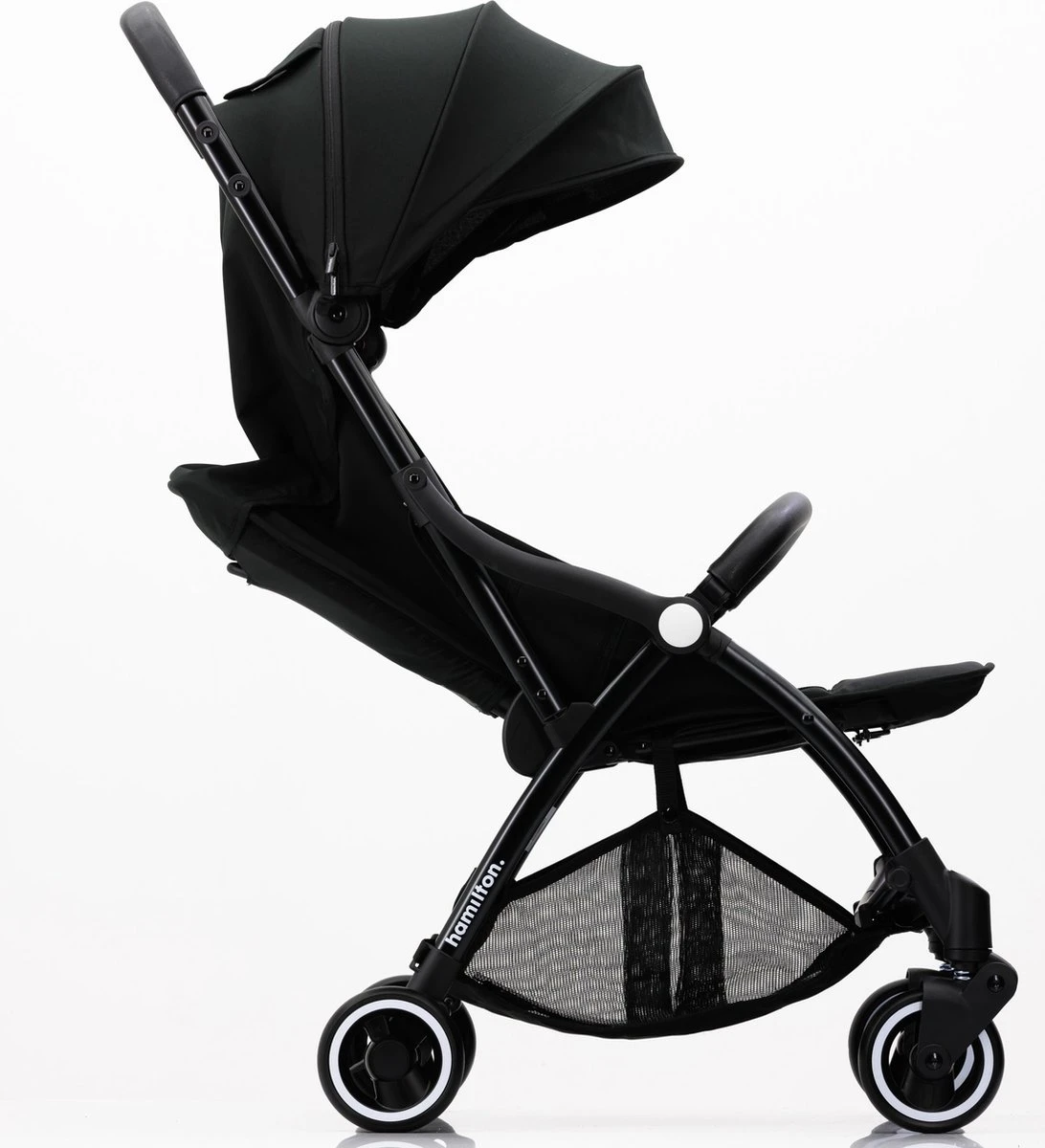 Hamilton By Yoop X1 Plus Kinderwagen - Buggy Met Monteerbare Wieg - Premium Stroller Met One Hand Folding Technologie - Nieuw, Hoger, Uitgebreider 2023 Model - Zwart - Licht, Verstelbaar, Wendbaar En Geschikt Van 0 Maanden Tot 4 Jaar - Afbeelding 14