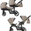 Bebetto 42 Duowagen - Tweeling Kinderwagen - Duo Buggy 2 In 1 (2 Wiegen + 2 Zitjes)