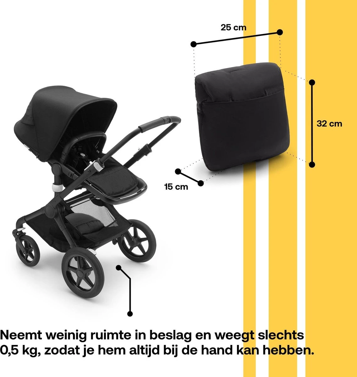 Bugaboo Voetenzak - Midnight Black - Afbeelding 2