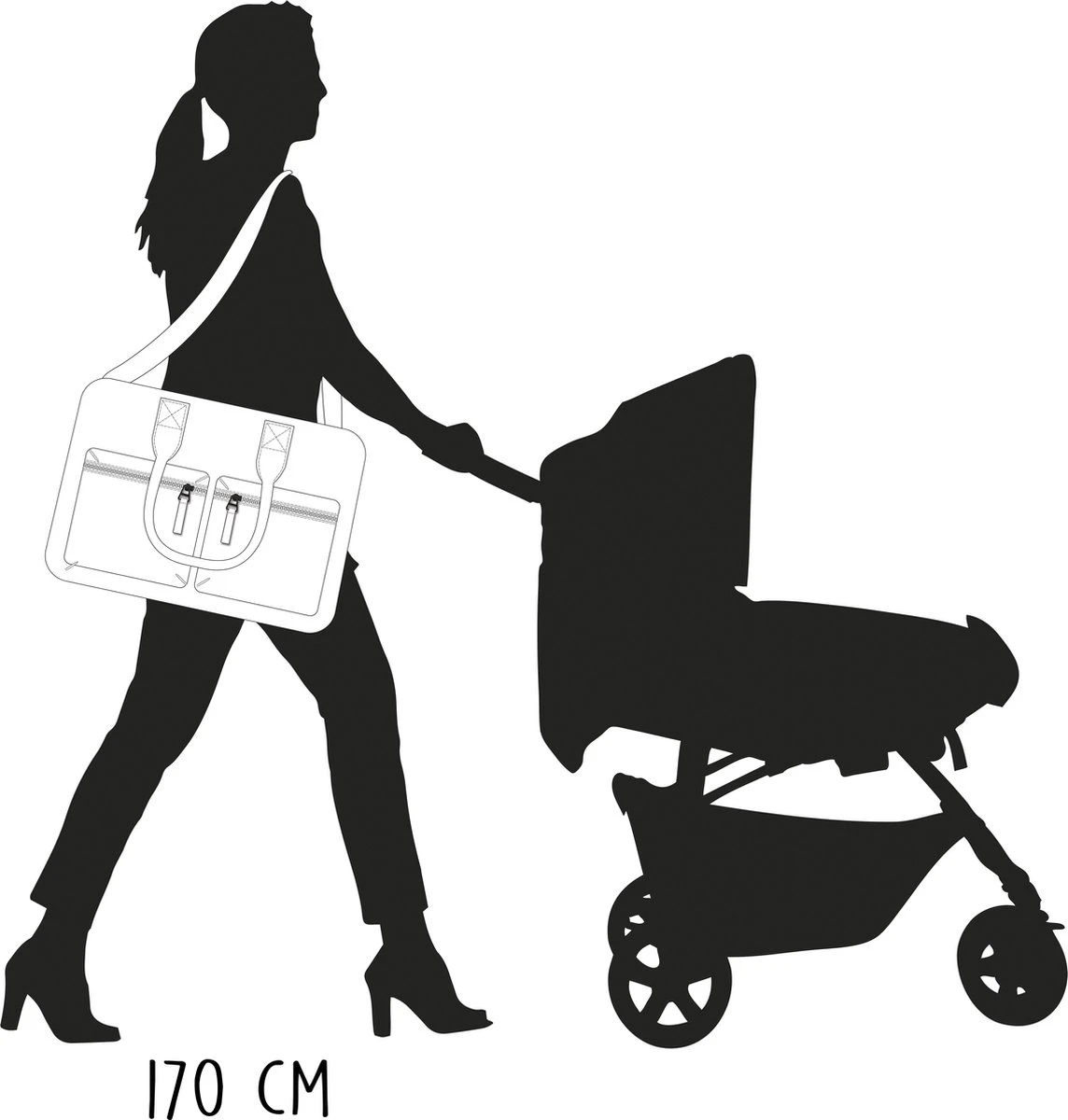 Kidzroom Gorgeous Luiertas - Bruin - Ophanglussen Kinderwagen - Verschoonmatje - Verstelbare Schouderband - Afbeelding 10