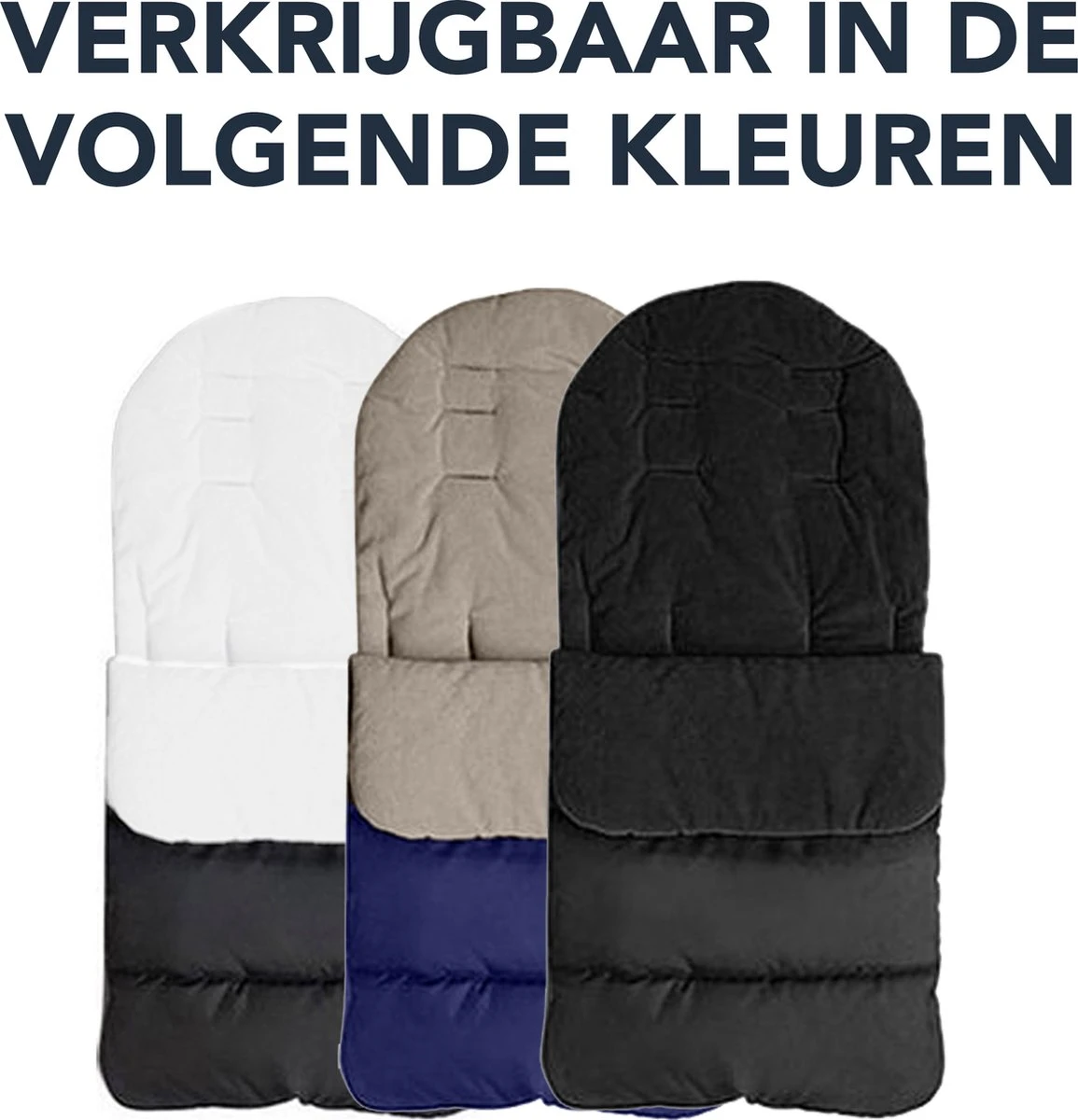 Achaté Voetenzak - Voor Kinderwagen Of Stoeltje – Baby Slaapzak - Autostoel - Donkerblauw - Afbeelding 2