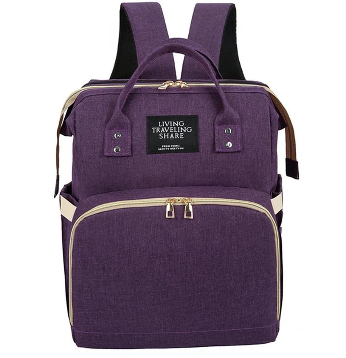 Product Plaza - Luier- En Verzorgingstas - Baby Rug Tas Met Bed - Reis Rugzak - Grote Capaciteit - Jongens En Meisjes - Grijs - Luier Tas - Verzorgingstas Baby - Uitschuifbaar Verschoon/ Slaap Bedje – Multifunctionele Rugzak 0-1 Jaar – - Afbeelding 8