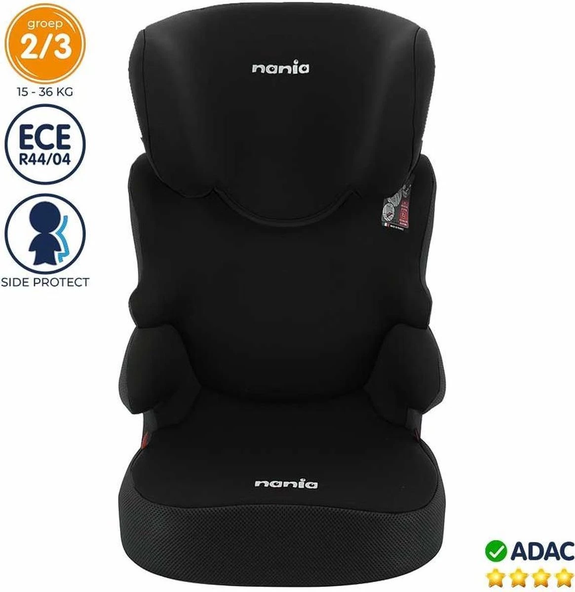 Nania - Autostoel Befix - Eco Zwart (15 Tot 36 Kg) - Zwart - Afbeelding 2