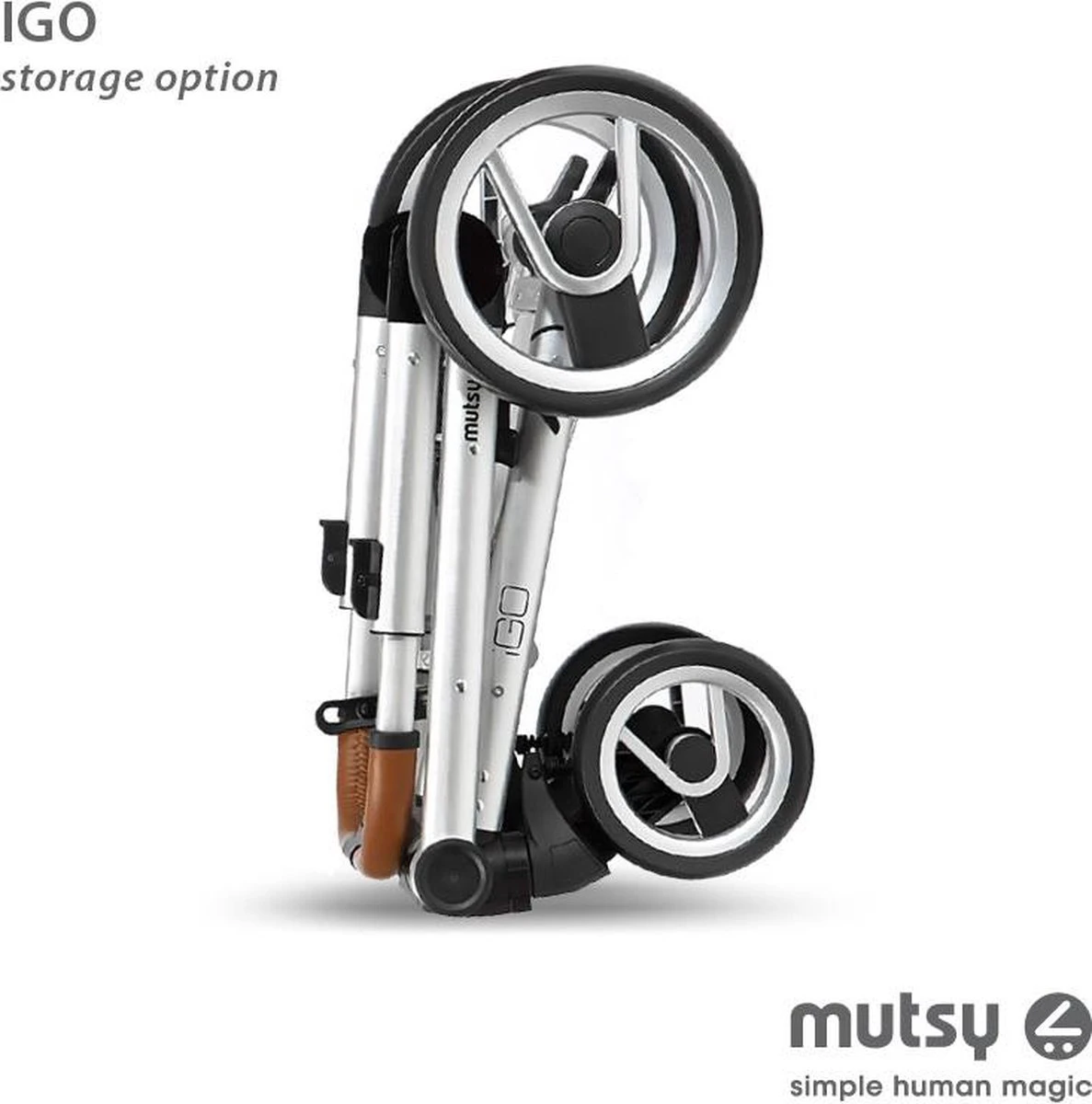 MUTSY - IGO - Kinderwagen - Onderstel: Heritage Green Blue I2 - Reiswieg: IGO Midnight - Afbeelding 7