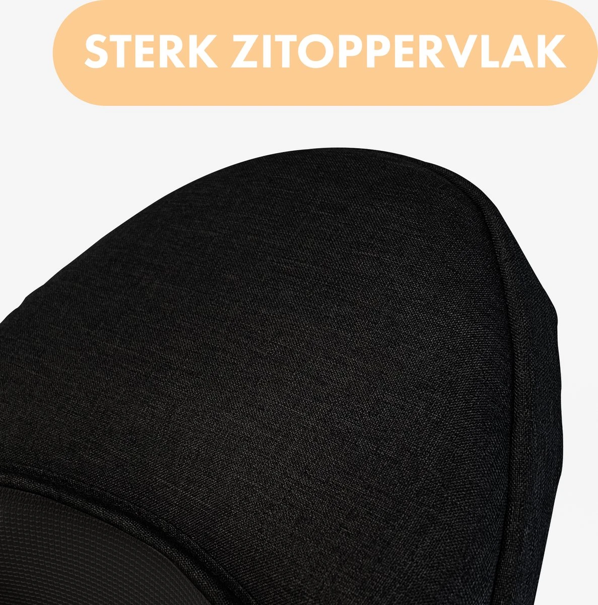 Deryan Pack Basic Luxe Heupdrager - Baby En Peuter Heupzitje - Draagzak Zwart - Afbeelding 3