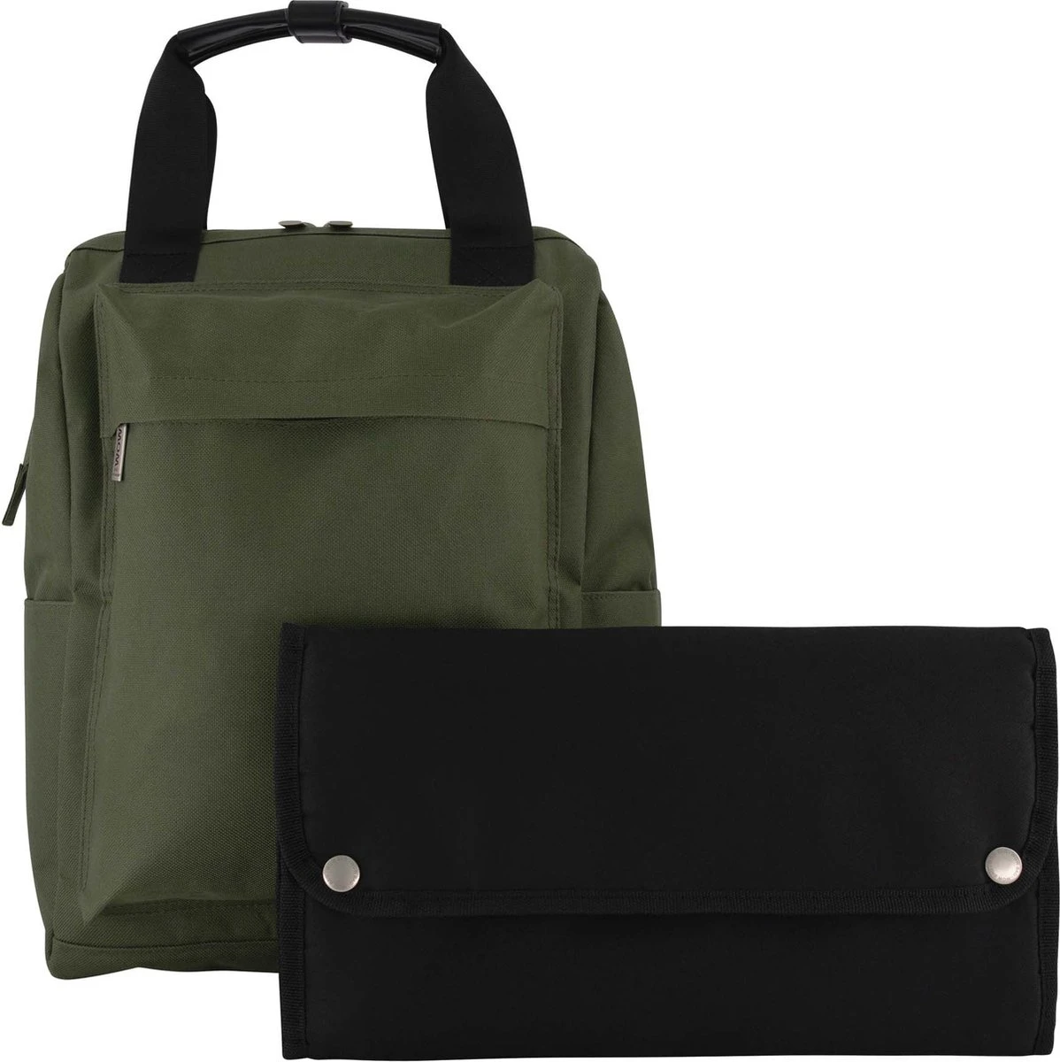 Prénatal Luiertas Rugzak - Verzorgingstas Inclusief Verschoningsmatje - WOW Bag Donkergroen