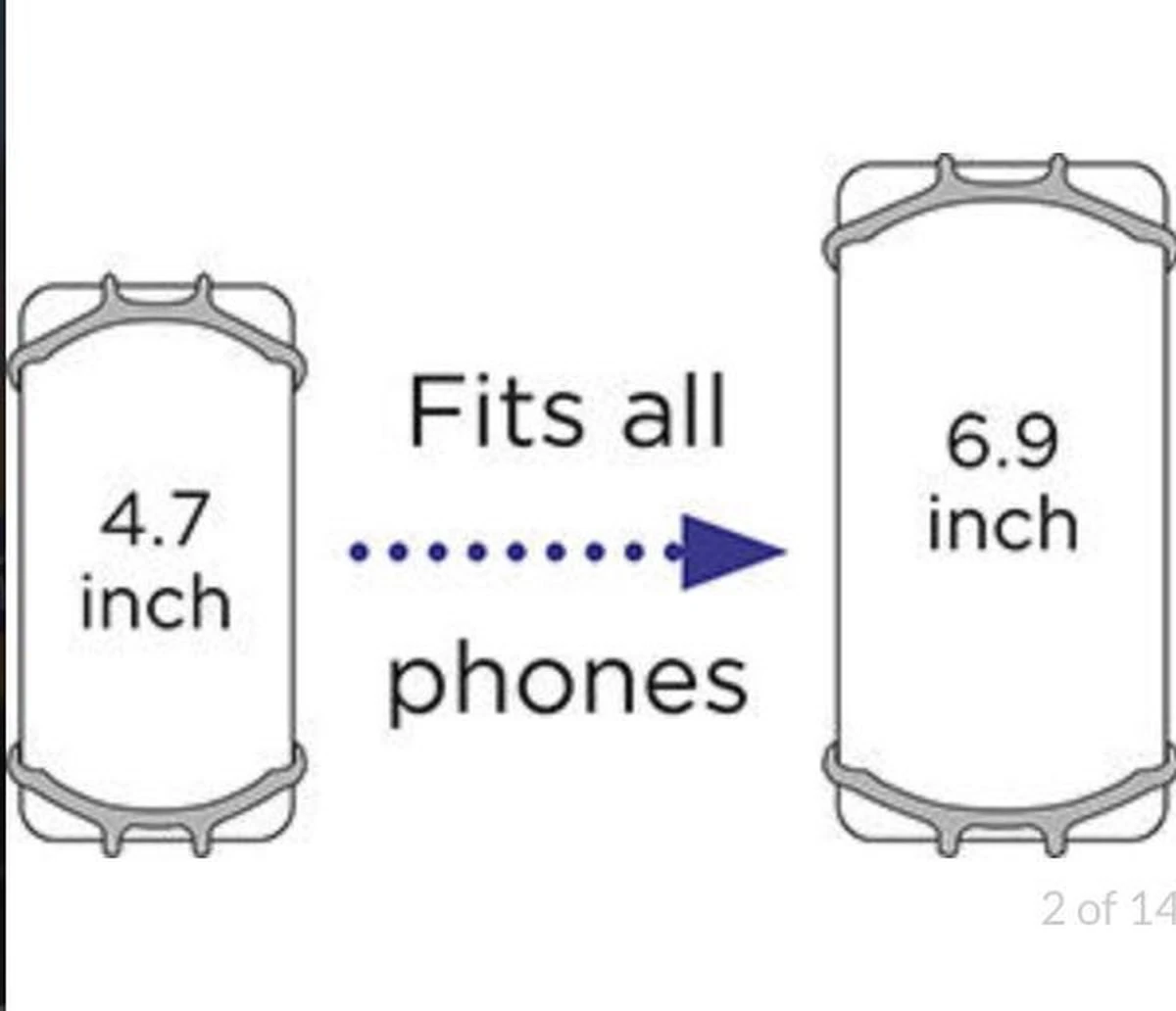 Dooky Telefoonhouder Smartphone Telefoon Houder 360* Rotatie Universeel Kinderwagen Fiets Zwart - Afbeelding 19