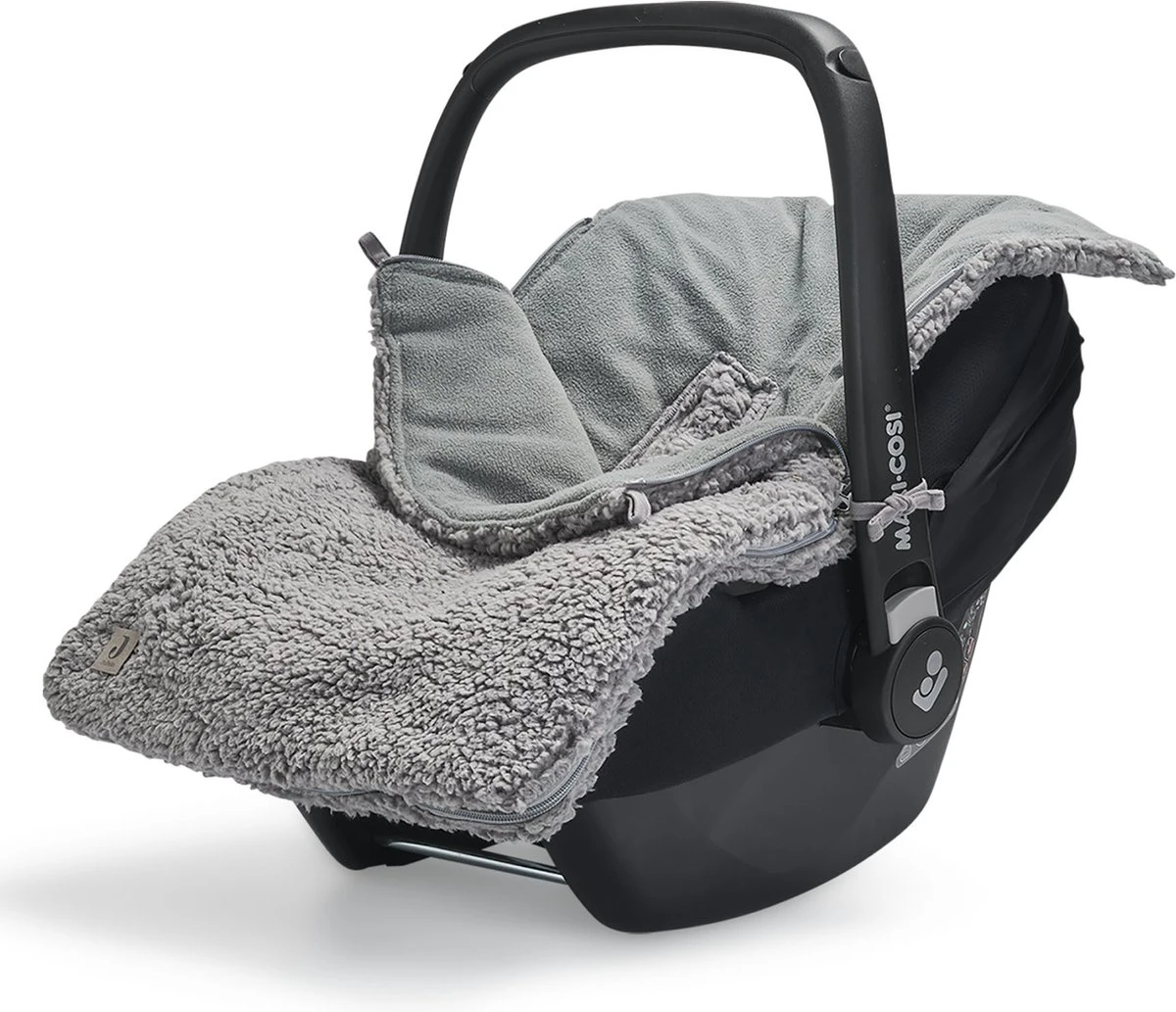 Jollein Voetenzak Voor Autostoel & Kinderwagen - Teddy - Storm Grey - Afbeelding 13