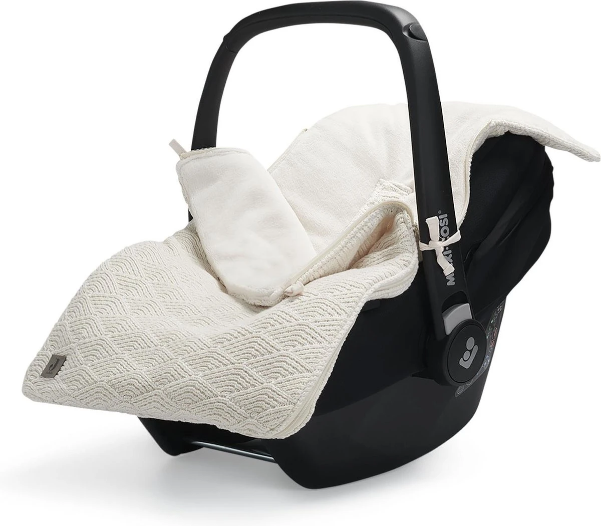 Jollein Voetenzak Voor Autostoel & Kinderwagen - River Knit - Cream White - Afbeelding 9