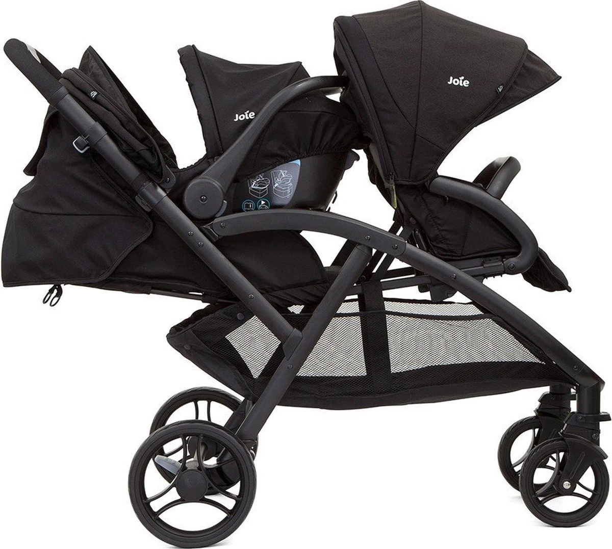 Joie Duo Kinderwagen - Evalite Duo - Coal - Afbeelding 6