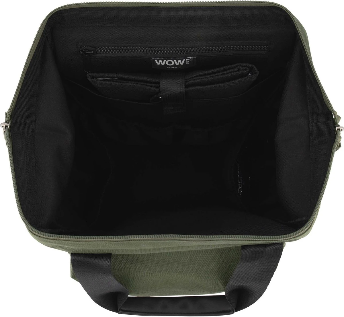 Prénatal Luiertas Rugzak - Verzorgingstas Inclusief Verschoningsmatje - WOW Bag Donkergroen - Afbeelding 3