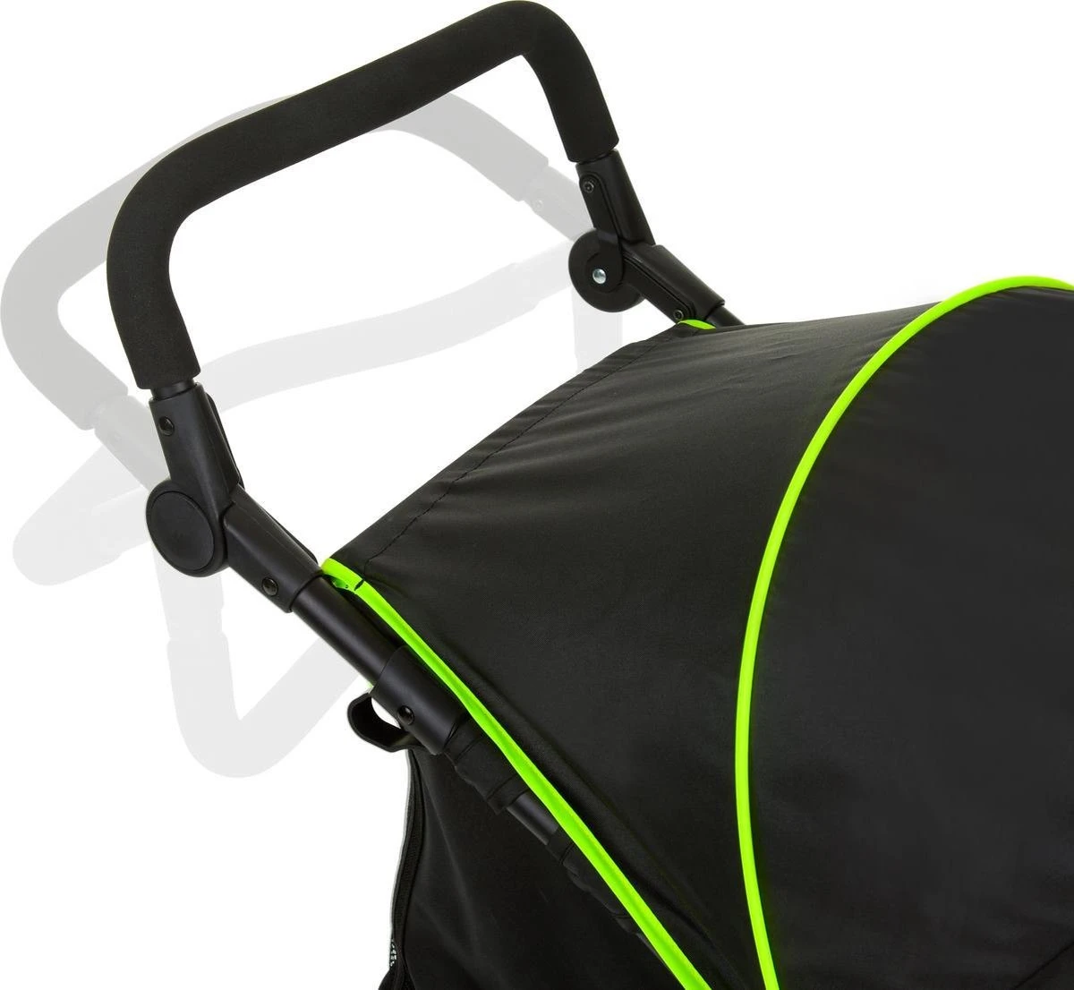 Hauck Runner Kinderwagen - Zwart/Neon Geel - Afbeelding 5