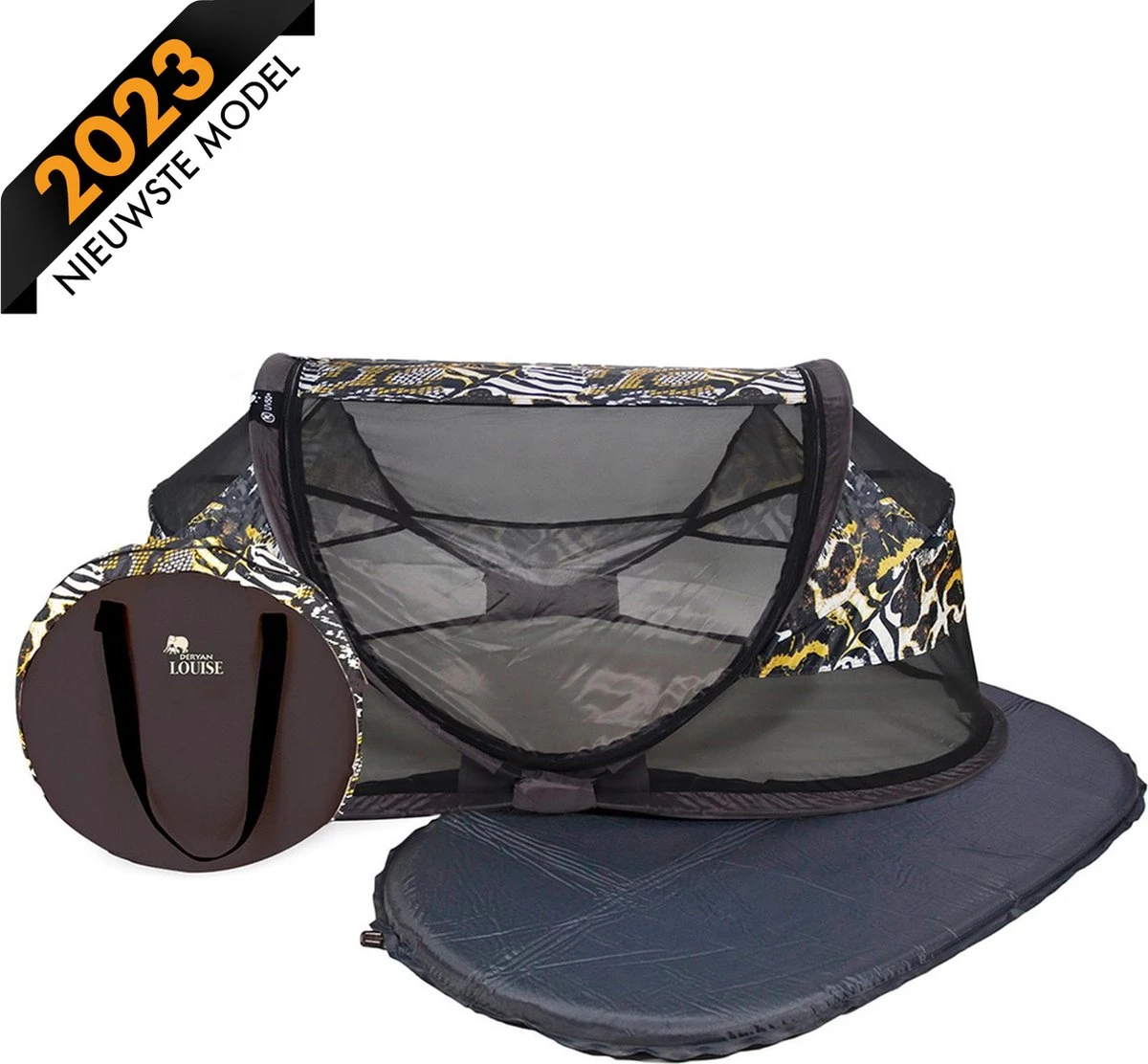 Deryan Baby Luxe Campingbedje – Inclusief Zelfopblaasbare Matras - Zoo