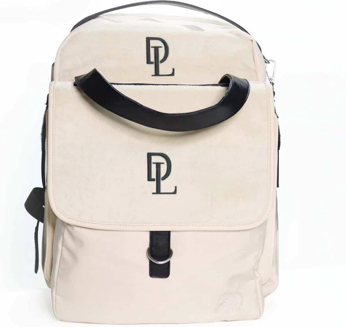 Deryan Luiertas Rugzak Met Verschoonmatje - Inclusief Flessenwarmhouder - Kinderwagenhaken En Isoleervak - Cream - Afbeelding 9