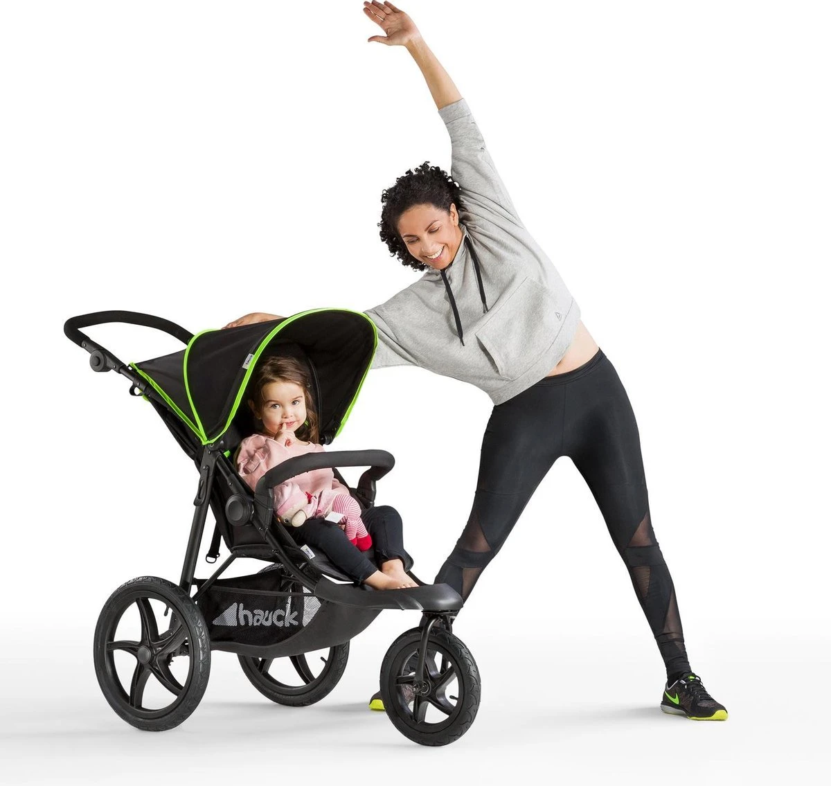 Hauck Runner Kinderwagen - Zwart/Neon Geel - Afbeelding 7