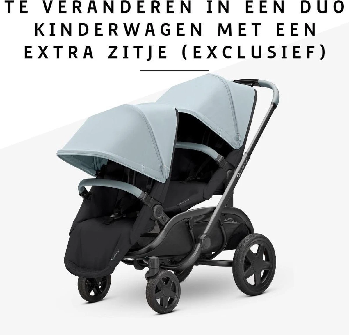 Quinny Hubb Mono Kinderwagen - Frost On Black - Afbeelding 6