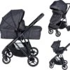 Bebies First Combi 3 In 1 Kinderwagen Optima- Zwart - Inc. Reiswieg, Zitting & Autostoel