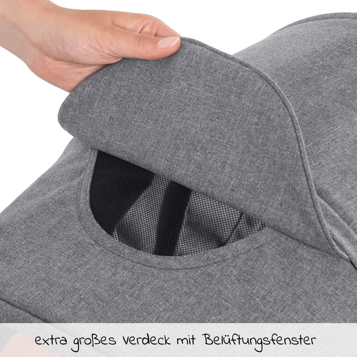 Hauck UpTown Buggy - Met één Hand Opvouwbaar - Grijs - Afbeelding 9