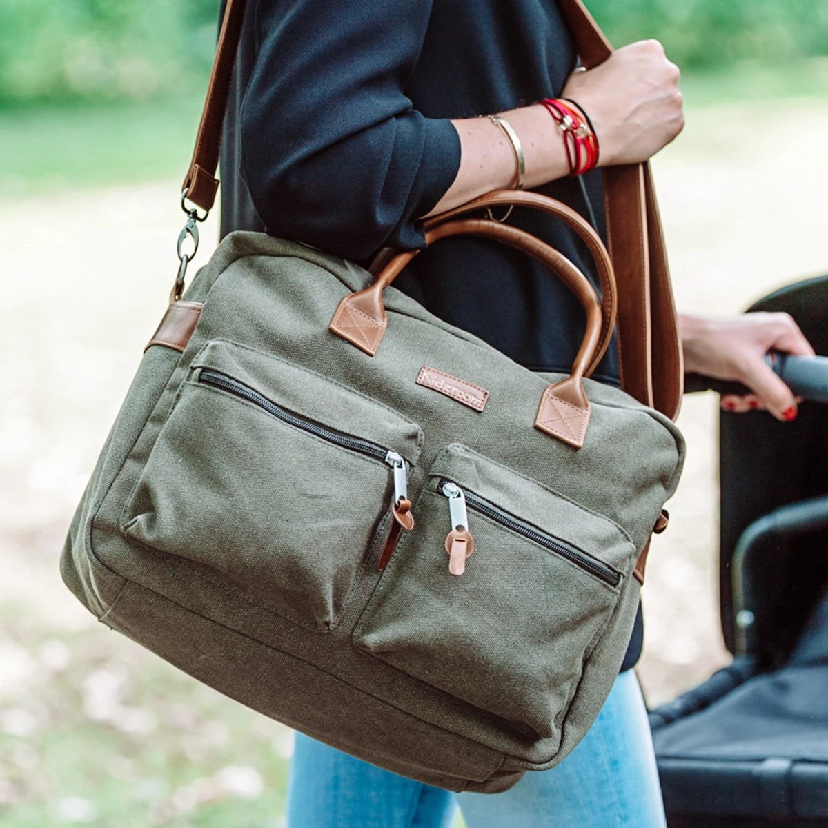 Kidzroom Vision Of Love Luiertas - Groen - Verschoonmatje - Verstelbare Schouderband - Afbeelding 6