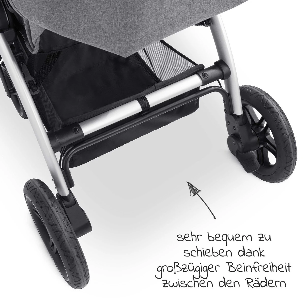 Hauck UpTown Buggy - Met één Hand Opvouwbaar - Grijs - Afbeelding 19