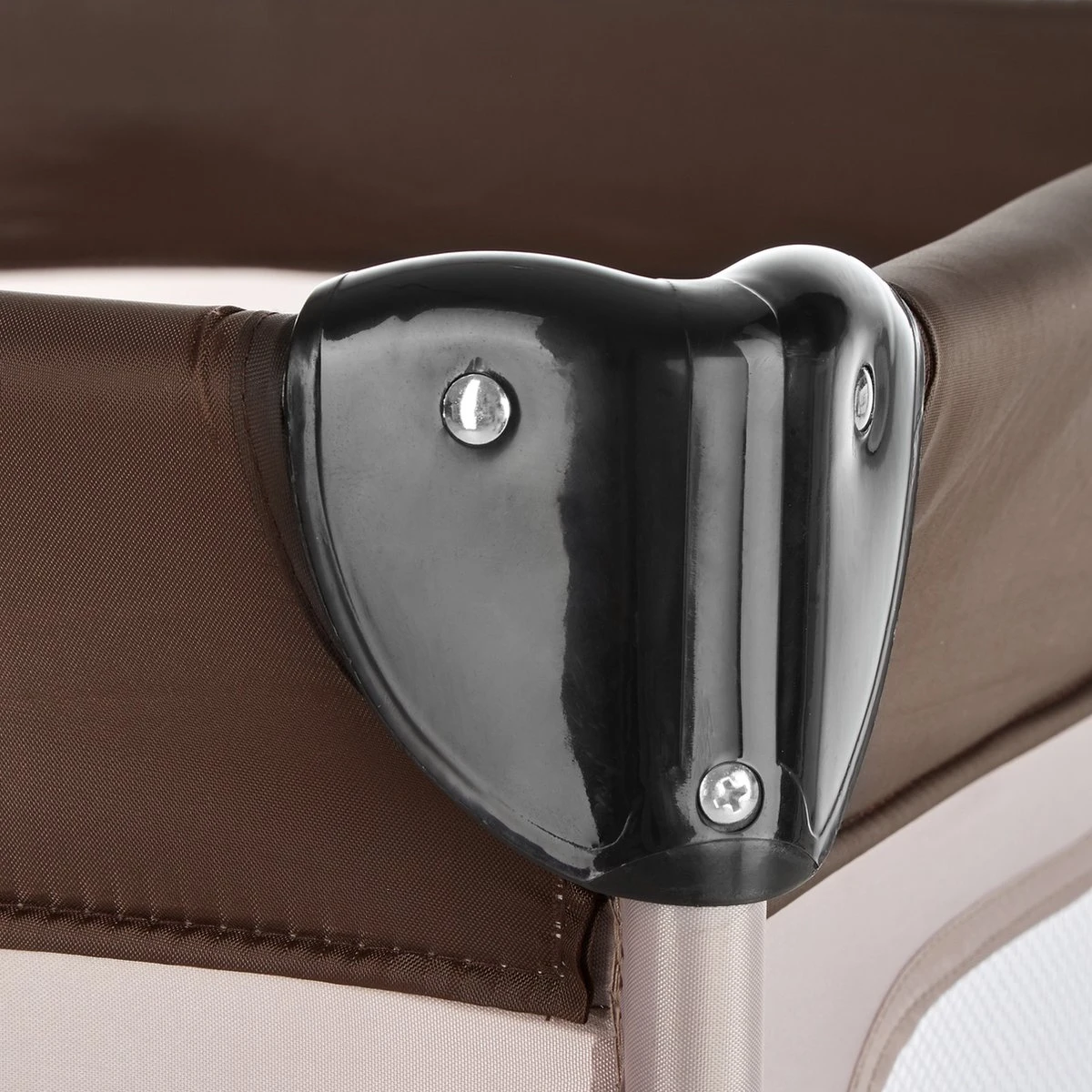 Tectake - Reisbedje Babybed Campingbed Dodo - 132x75x104cm Incl. Aankleedkussen En Draagtas - Bruin - 402203 - Afbeelding 9