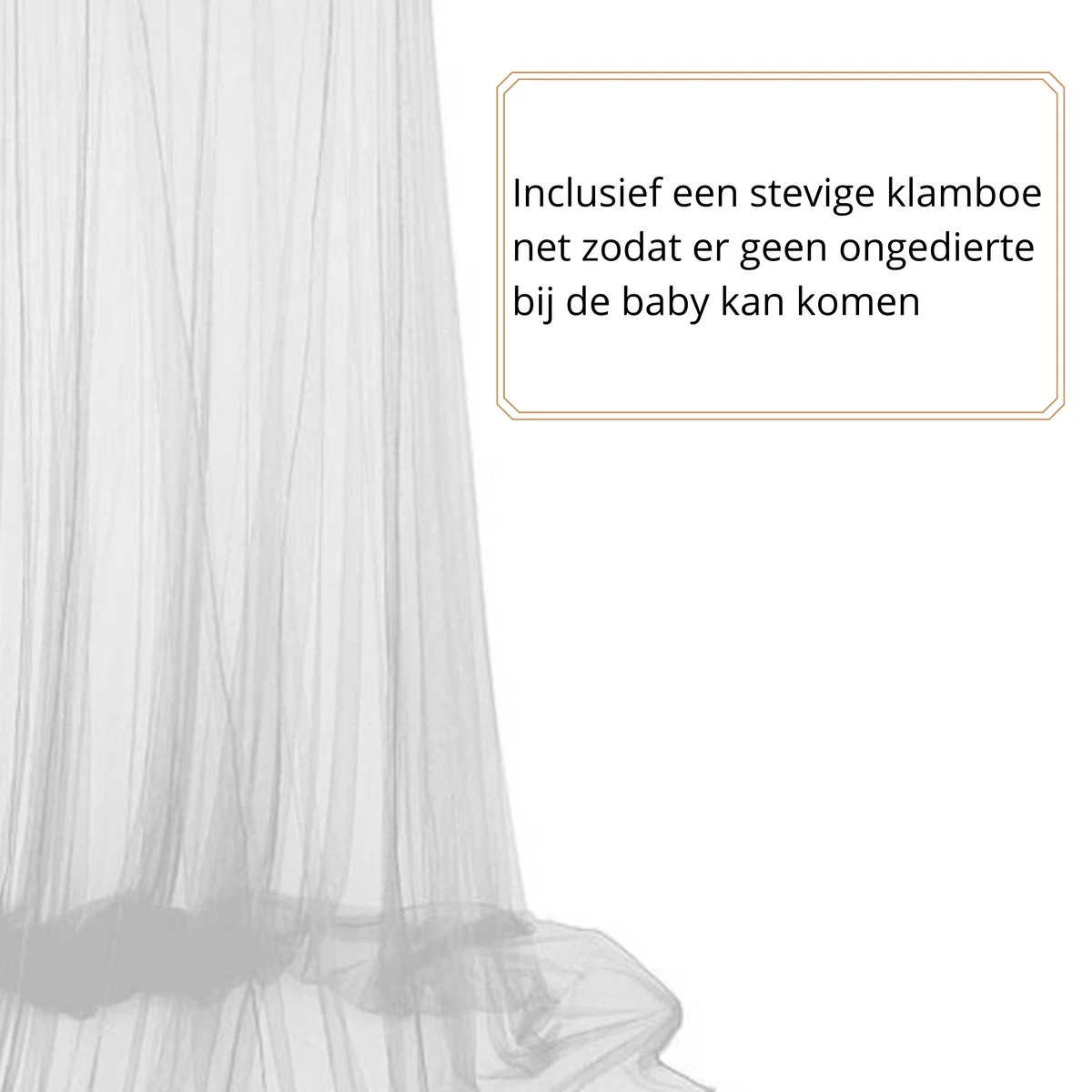 Campingbedje - Camping Bed - Compact Camping Bedje - Baby Nestje - Inclusief Klamboe - Baby Tentje - Grijs - Luxe Campingbedje - Afbeelding 2