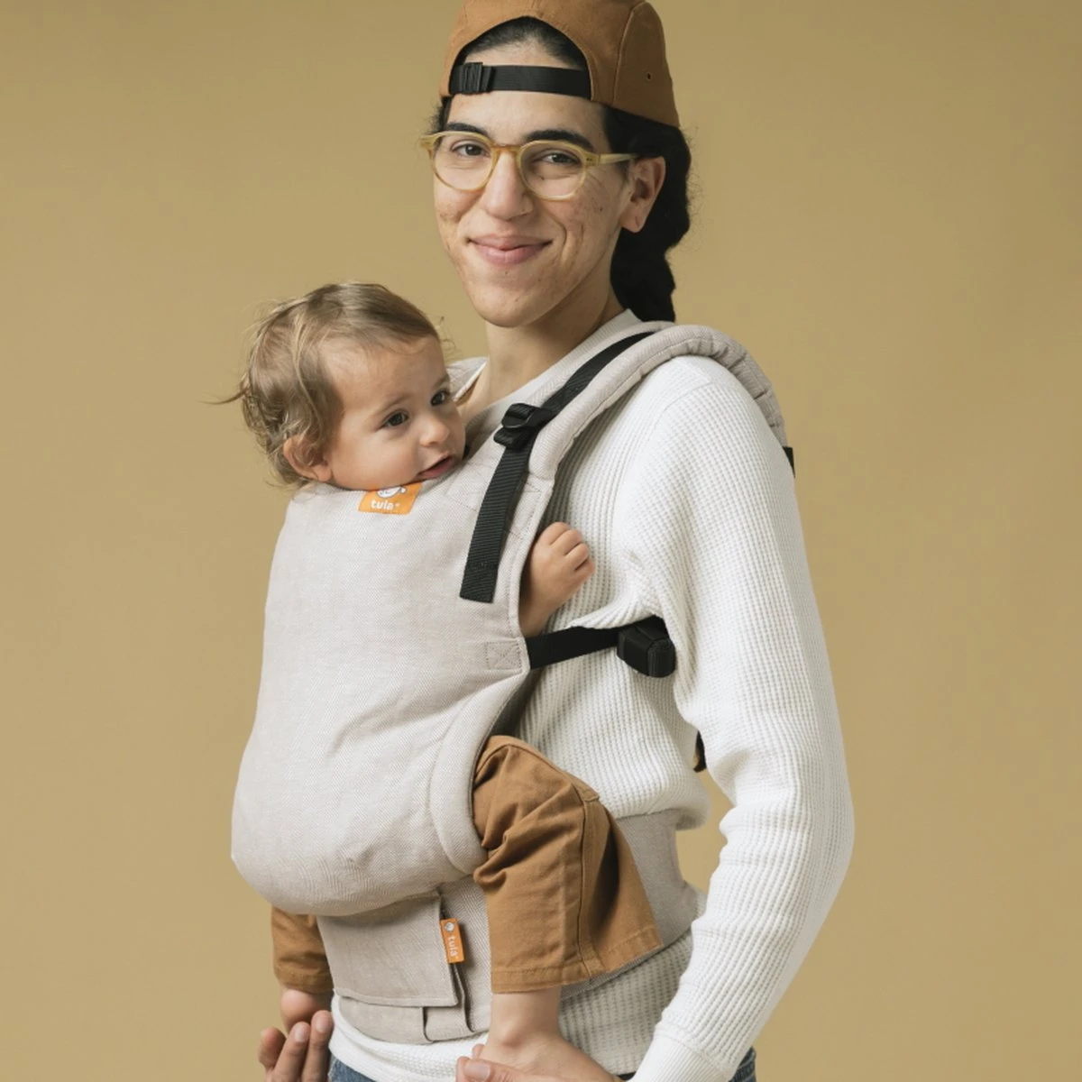 Tula Draagzak Toddler Linen Sand - Peuter Draagzak - Geschikt Vanaf Maat 86-92 - Afbeelding 2