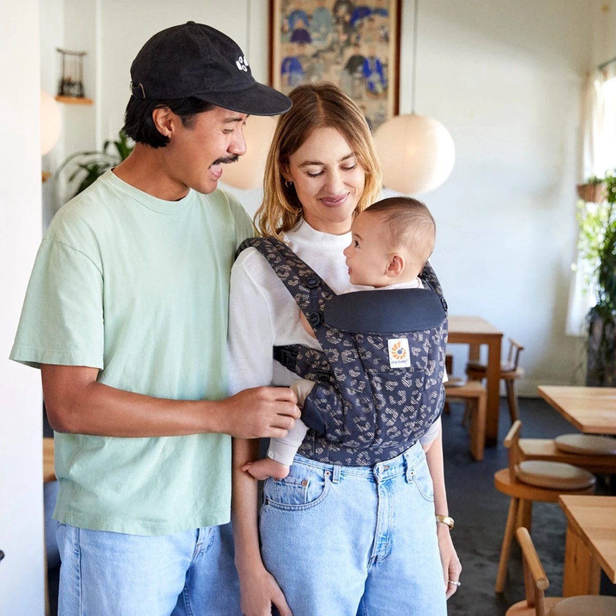 Ergobaby Omni Dream Draagzak - Black Leopard - Ergonomische Baby Draagzak Voor Baby En Drager - Afbeelding 5