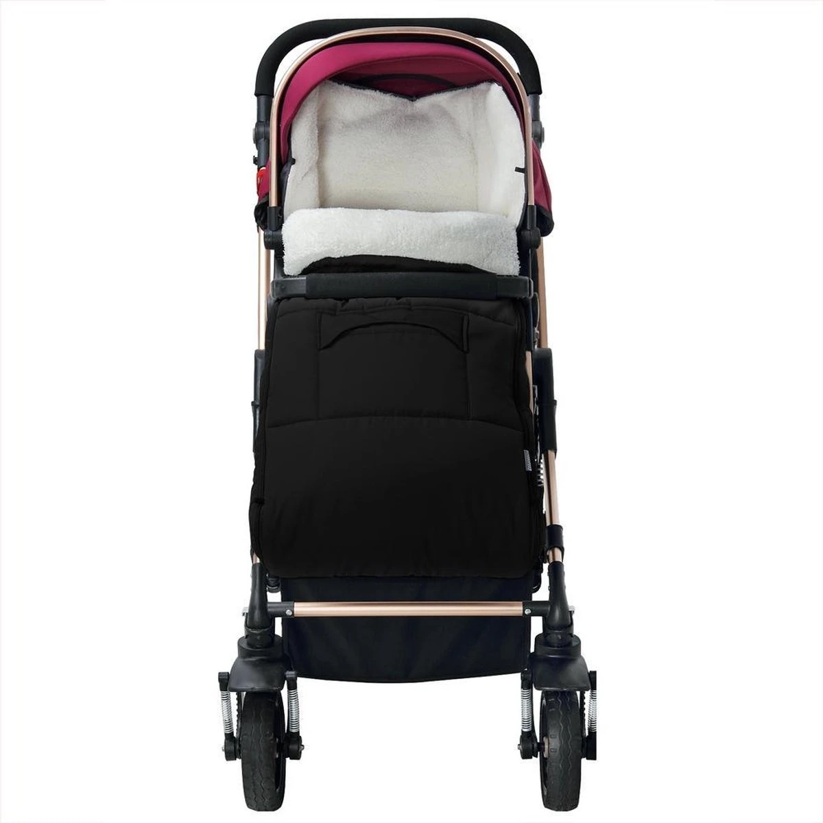 Monzana Voetenzak - Voor Kinderwagen Of Stoeltje - 93x56cm Zwart - Afbeelding 6