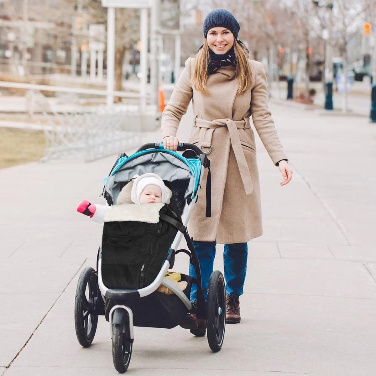 Monzana Voetenzak - Voor Kinderwagen Of Stoeltje - 93x56cm Zwart - Afbeelding 8