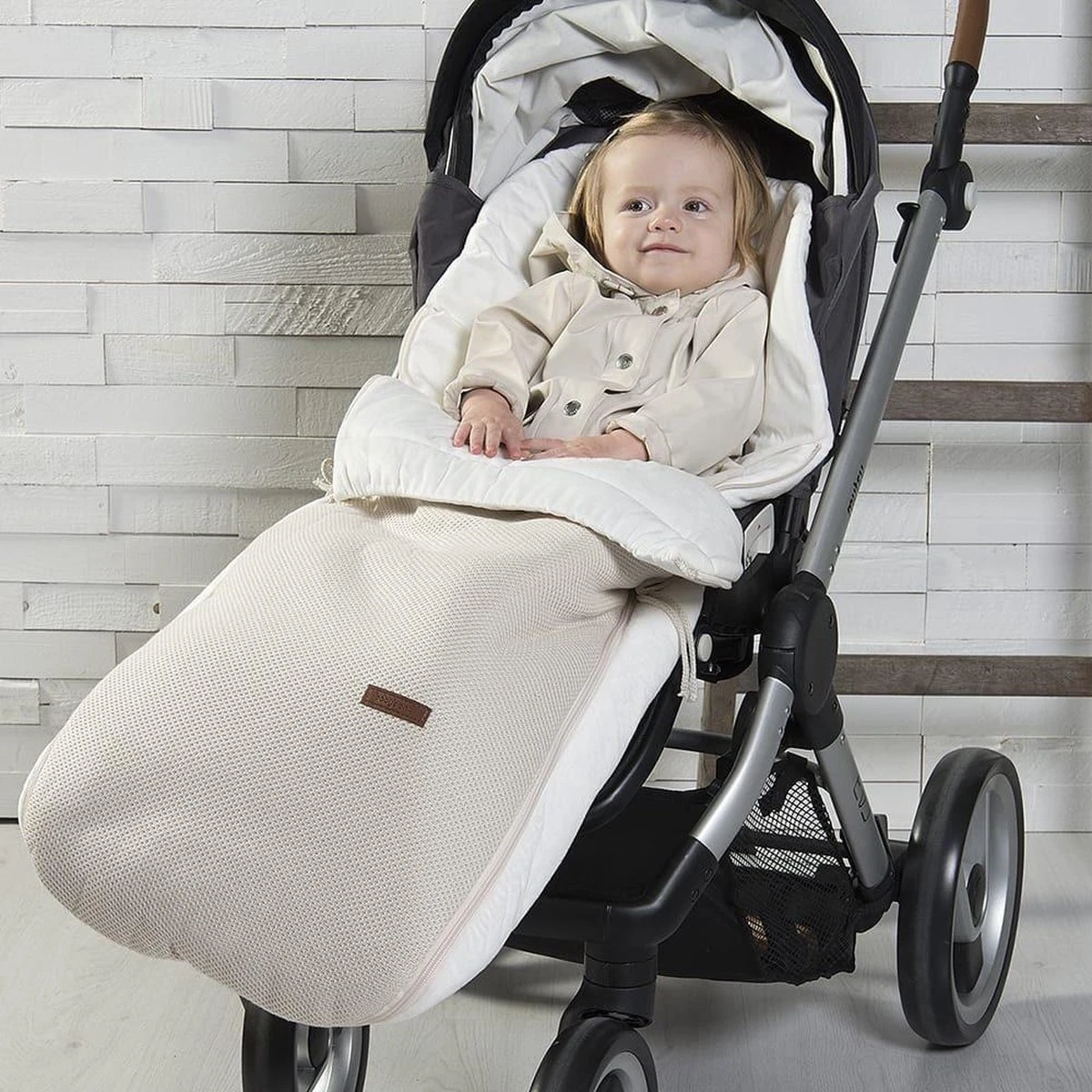 Baby's Only Voetenzak Buggy - Buggyzak Classic - Zand - Geschikt Voor 3-puntsgordel - Afbeelding 3