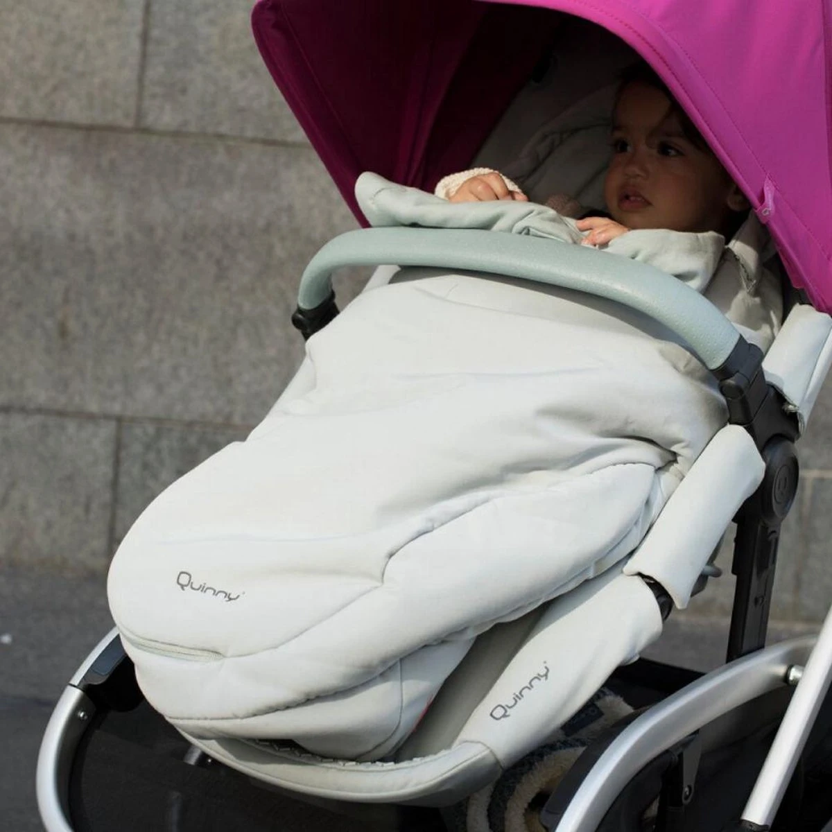 Quinny Kinderwagen Voetenzak - Footmuf Grey - Afbeelding 4