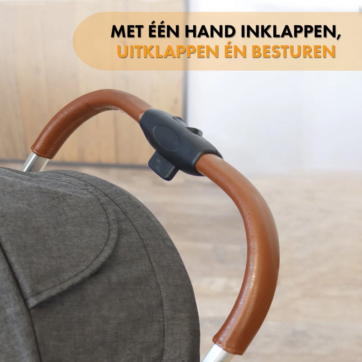 Deryan Rolo Luxe Lichtgewicht Buggy - Grijs - Afbeelding 4