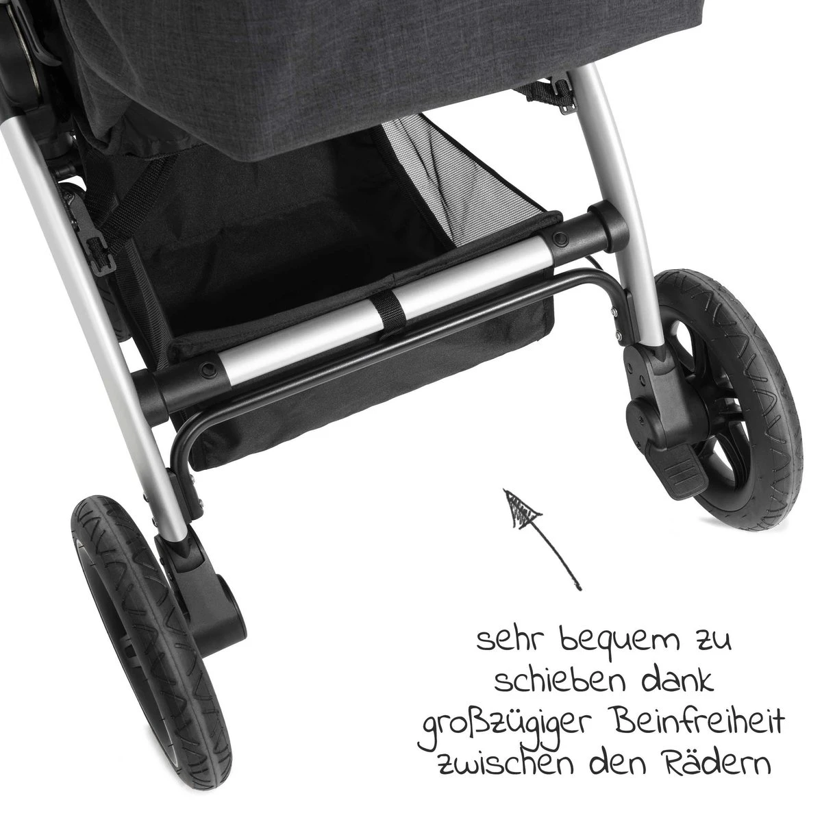 Hauck UpTown Buggy - Met één Hand Opvouwbaar - Zwart - Afbeelding 11