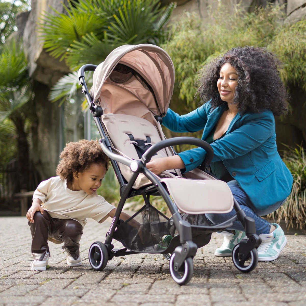 Hamilton By Yoop X1 Plus Kinderwagen - Buggy Met Monteerbare Wieg - Premium Stroller Met One Hand Folding Technologie - Nieuw, Hoger, Uitgebreider 2023 Model - Kaki - Licht, Verstelbaar, Wendbaar En Geschikt Van 0 Maanden Tot 4 Jaar - Afbeelding 8