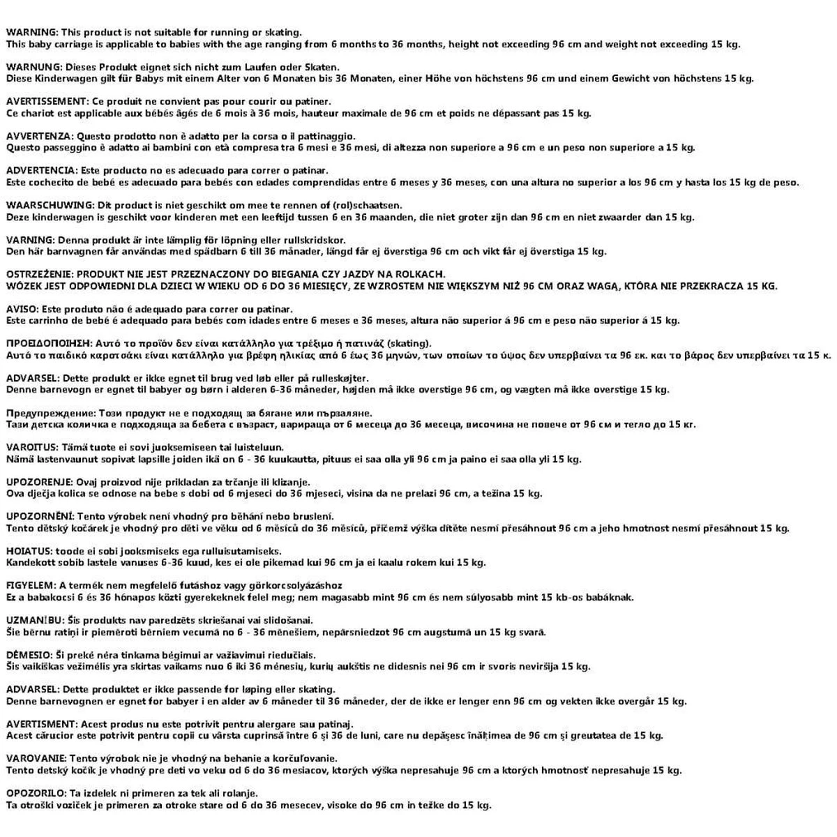 VidaXL Kinderwagen Dubbel Staal Grijs En Zwart - Afbeelding 9