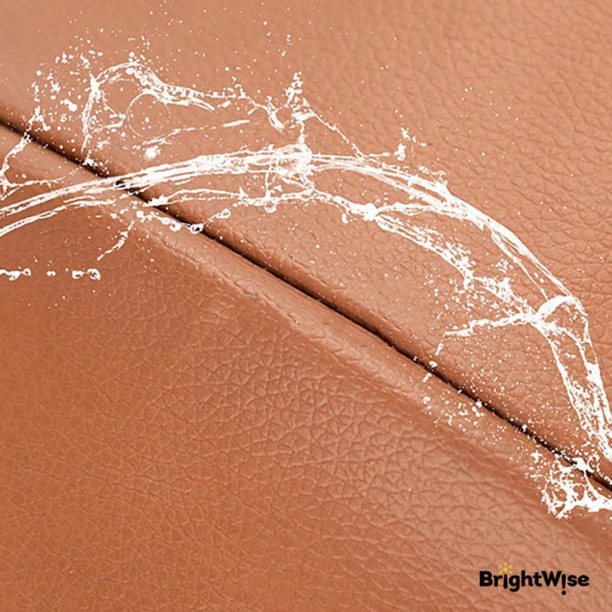 Merkloos BrightWise® Luxe Kinderwagen 3 In 1 Voldoet Aan Alle Europese Veiligheidscertificaten - Wandelwagen - Kinderwagen 3-in-1 Incl Autostoel - Kinderwagen Maxi Cosi – Buggy 3 In 1 - Newborn - Leer - Bruin - Afbeelding 7