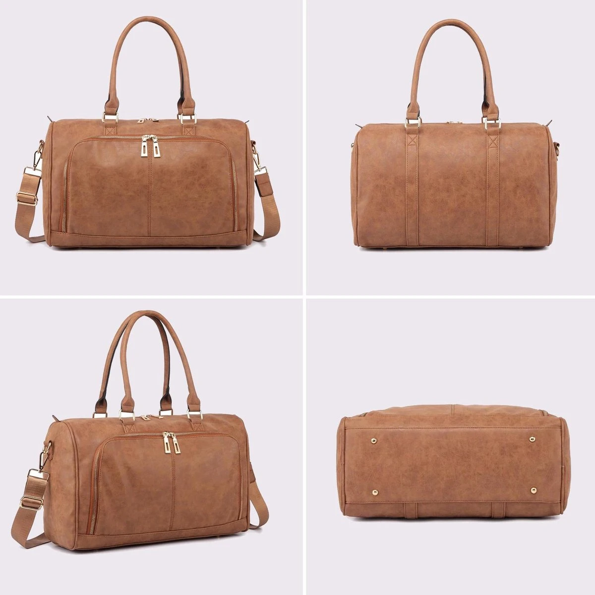 Miss Lulu Luier- En Verzorgingstas – Luiertas Set – Afneembare Draagtas - Duurzaam En Stijlvol – Bruin - Premium Kwaliteit- Grote Capaciteit - Unisex/Jongens/Meisjes (LT6638 BN) - Afbeelding 10