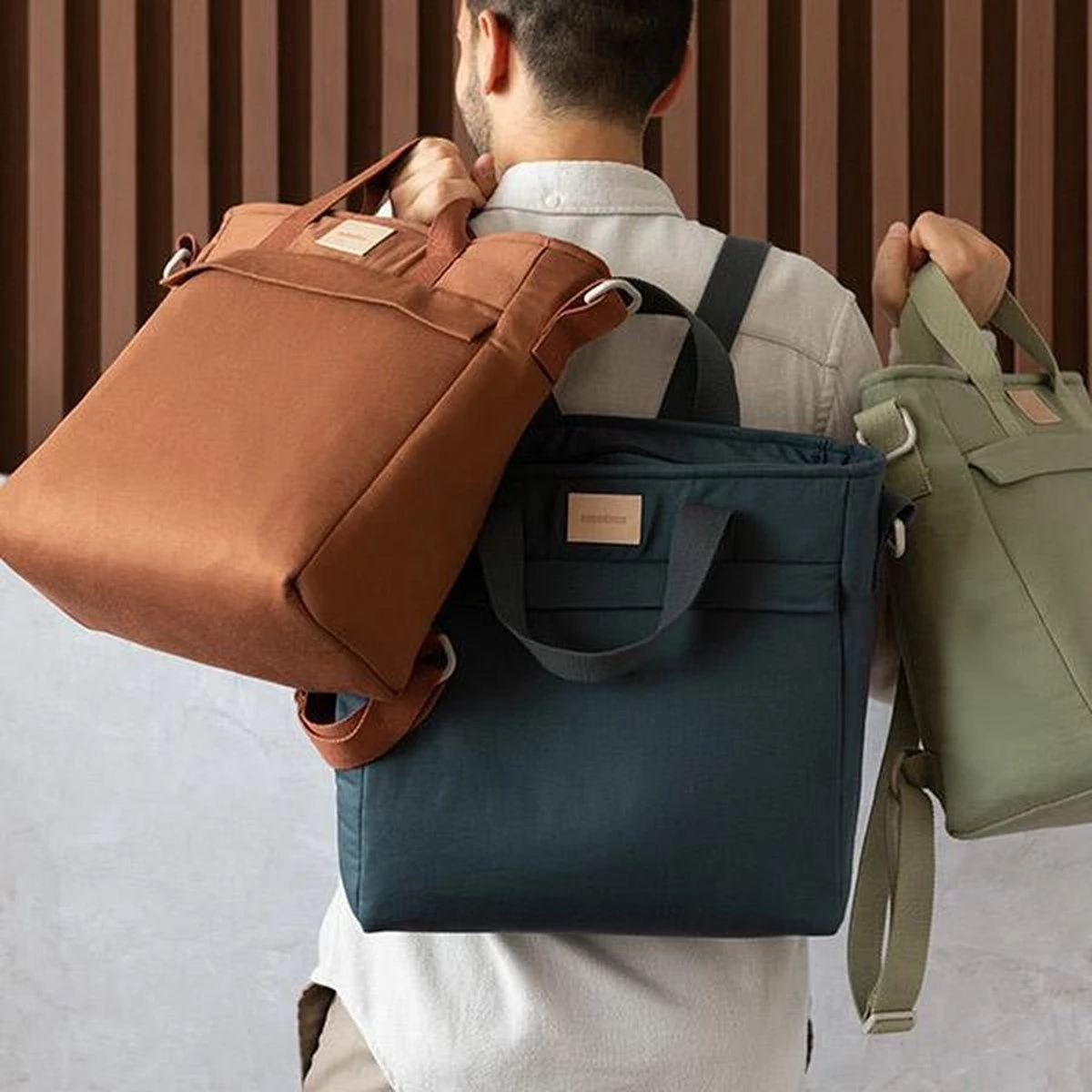 Nobodinoz Baby On The Go Luiertas Rugzak Carbon Blue - Afbeelding 7