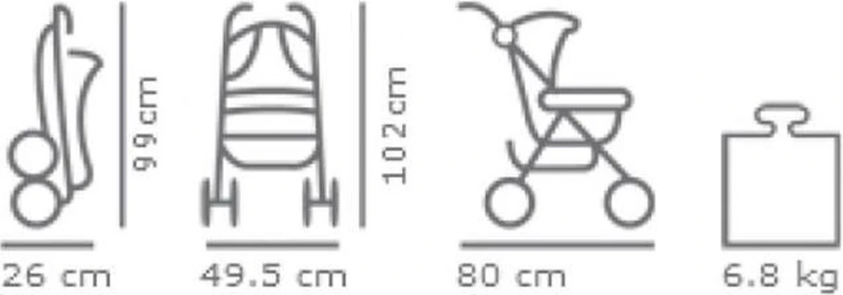 Baninni Buggy Luca Zwart - Afbeelding 7