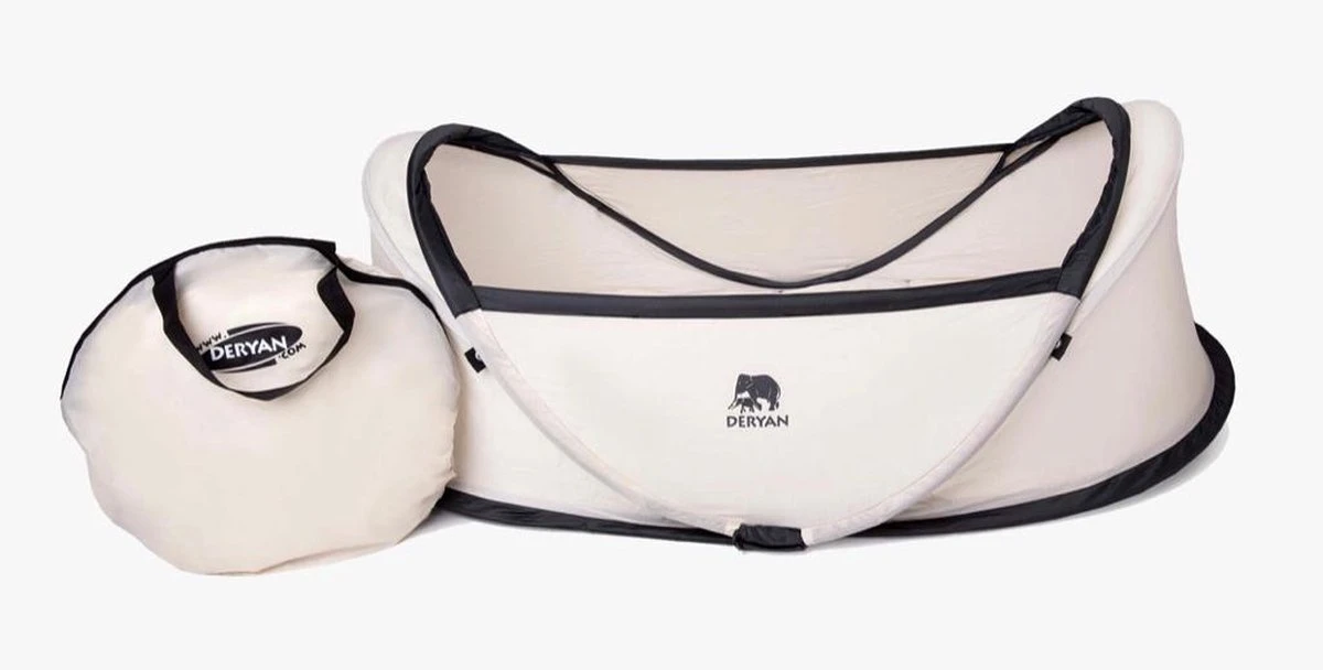 Deryan Infant BabyBox Campingbedje - Baby Klamboe - Cream - Afbeelding 8