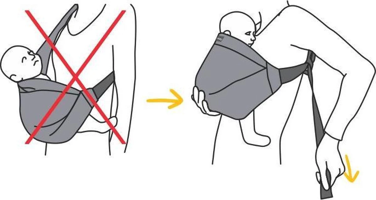 Minimonkey Mini Sling Draagzak - Zwart - Afbeelding 11