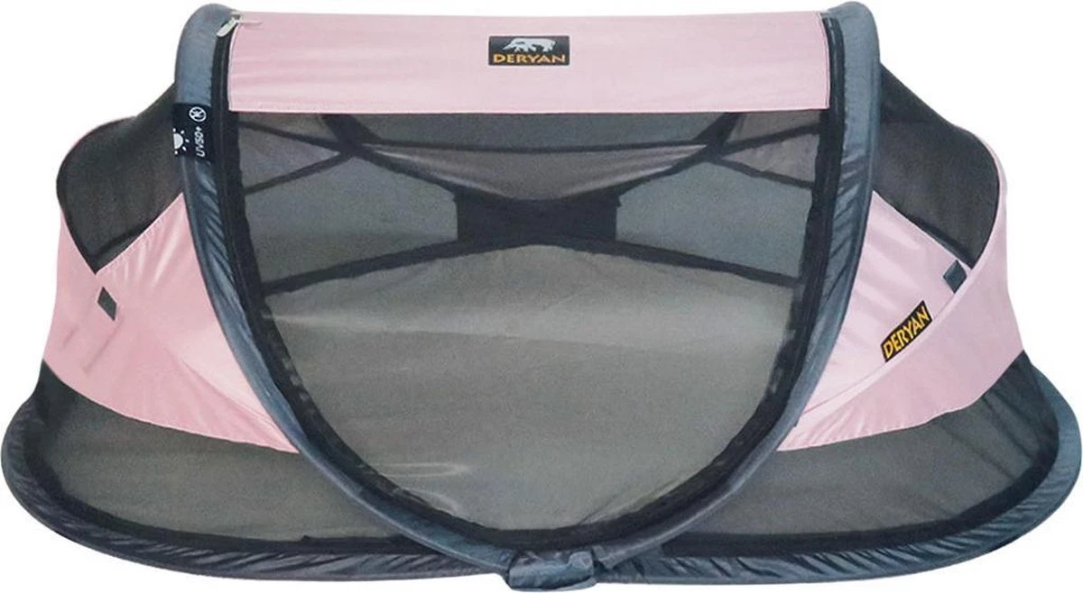 Deryan Baby Luxe Campingbedje – Inclusief Zelfopblaasbare Matras - Rose - Afbeelding 12