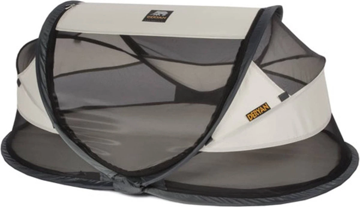 Deryan Baby Luxe Campingbedje – Inclusief Zelfopblaasbare Matras - Cream - Afbeelding 8