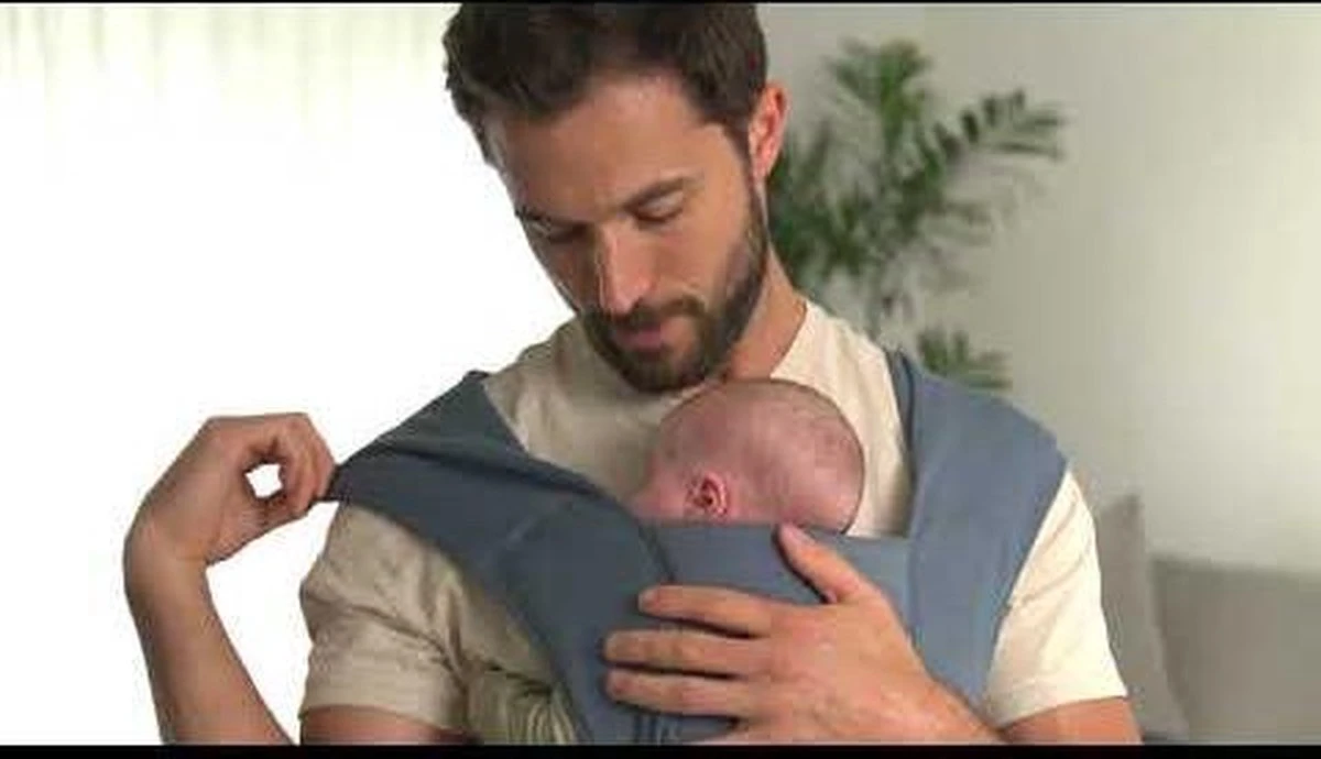 Ergobaby Embrace Draagzak Baby - Oxford Blue - Afbeelding 5