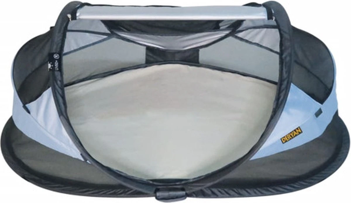 Deryan Baby Luxe Campingbedje – Inclusief Zelfopblaasbare Matras - Blue - Afbeelding 8
