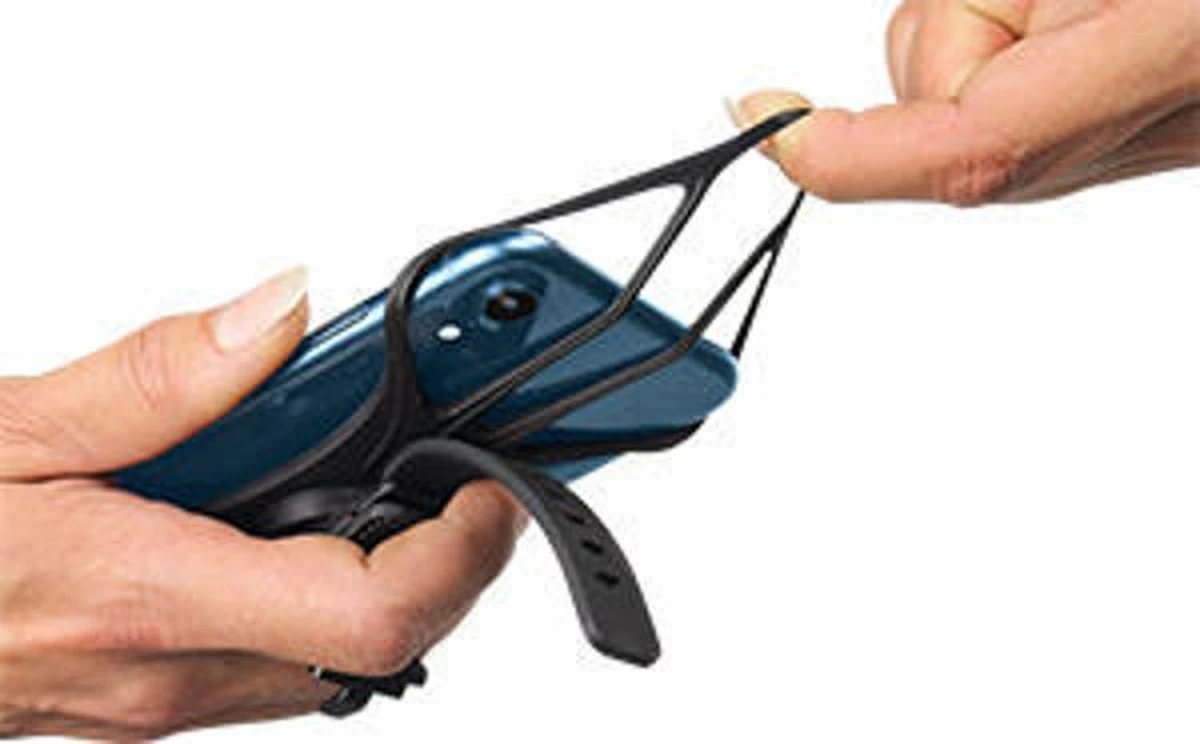 Dooky Telefoonhouder Smartphone Telefoon Houder 360* Rotatie Universeel Kinderwagen Fiets Zwart - Afbeelding 3